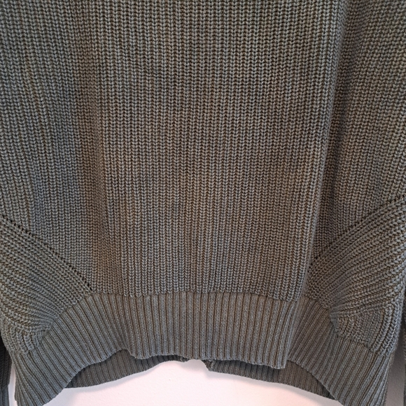 Faherty Sunwashed Fisherman Cardigan Green Blue Chunky Knit Button Sweater Sz XL - Picture 11 of 12